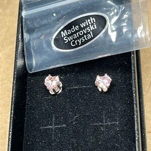 Swarovski Crystal Heart Shaped Earrings